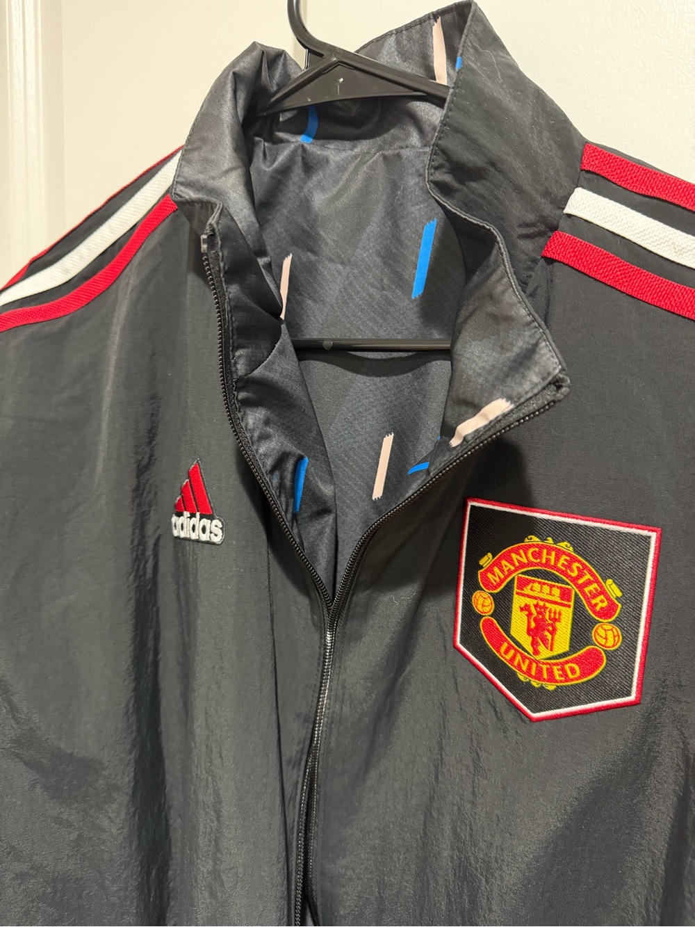 Adidas Manchester United Black Track reversible ANTHM jacket - Picture 7 of 7